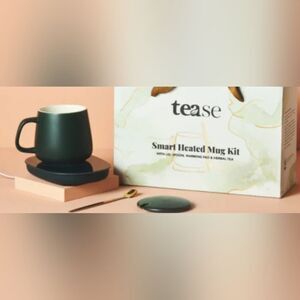 TEAse  Smart Heated Mug Kit new in open box , dark green